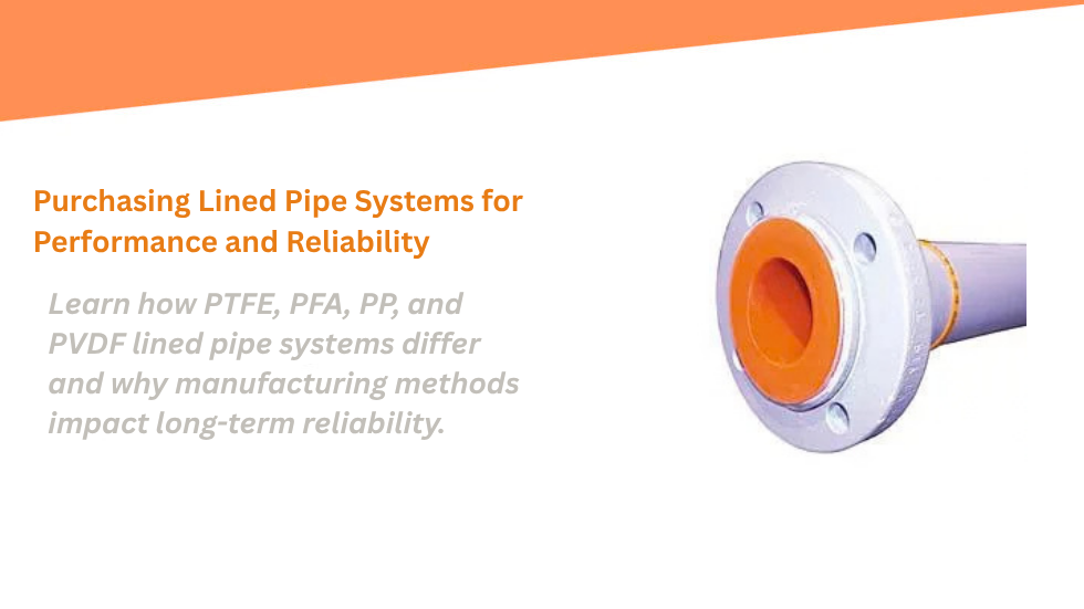 Purchasing Lined Pipe Systems for Performance and Reliability